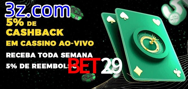 Promoções do cassino ao Vivo Bet29